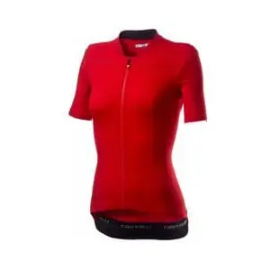 Maillot Castelli Anima 3 manche courte rouge noir femme - XL