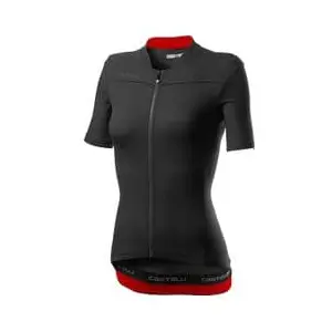 Comparateur de prix : Maillot manches courtes femme castelli anima 3 noir rouge