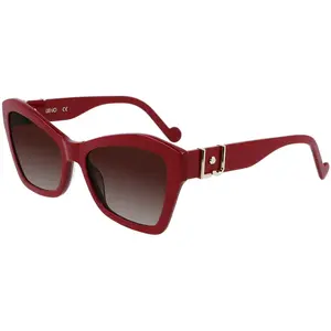 Lunettes de Soleil Liu Jo LJ754S BURGUNDY/BROWN MAUVE SHADED 56/18/140 femme pas cher