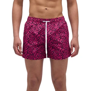 Sundek Short De Bain Flash Leopard Print Elastic Waist