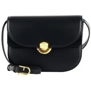 FURLA Sac à épaule bandoulière noir en cuir pour femme - Sfera Crossbody Round S Nero 280257 pas cher