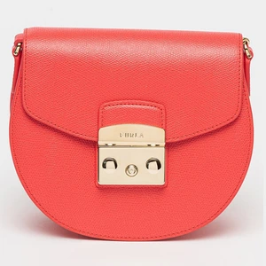 Furla - Sac bandoulière en Cuir Metropolis Mini rouge 17x15x8 cm T.U
