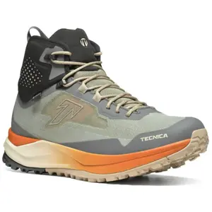 Tecnica Spark S Mid GTX - Chaussures randonnée homme Green / Bright Orange 45 pas cher