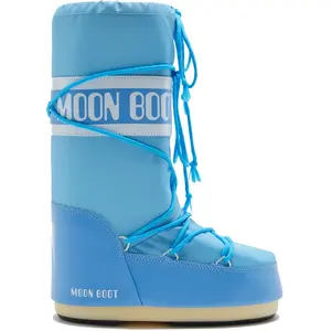 Moon Boot Icon Nylon - Bottes de neige Alaskan Blue 35 - 38 pas cher