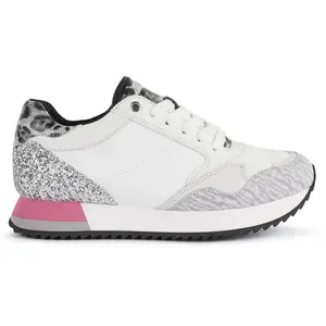 Geox Femme D Doralea B Sneakers, White/Off White, 36 EU pas cher