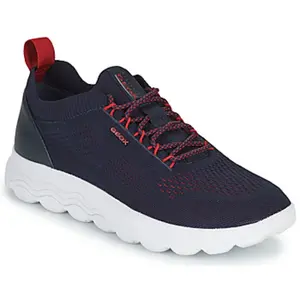 Geox - Baskets Basses Geox En Textile Stretch Bleu Marine Slip-on - Marine 43 pas cher