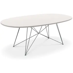 Table XZ3 - MDF blanc - blanc laqué - oval Magis pas cher