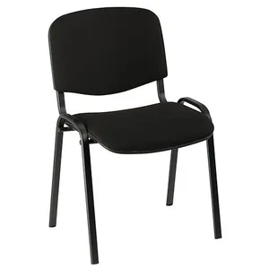 UNISIT Chaise de conférence éco noir - pieds noir - Lot de 4 - Maxiburo pas cher