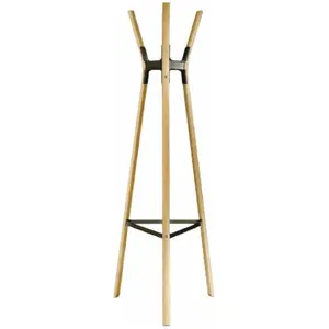 Porte-manteaux en hêtre et acier noir Steelwood - Magis pas cher