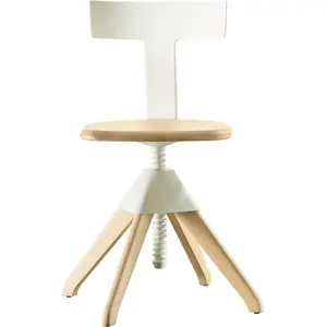 Comparateur de prix : Magis la Chaise Wild Bunch Tuffy, Blanc/hêtre Naturel