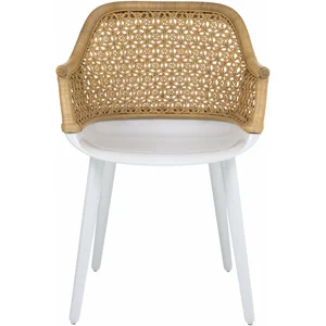 Chaise en polycarbonate blanc et osier Cyborg Elegant - Magis pas cher