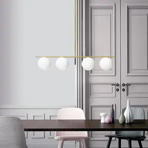 Sforzin Suspension Jugen, or, à 4 lampes pas cher