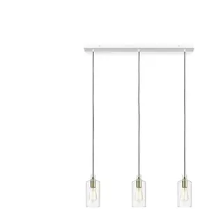 MILOOX EBE Lampe de suspension transparente 3 lumières pas cher