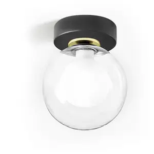 miloox by Sforzin Plafonnier Cosmo à 1 lampe, noir pas cher