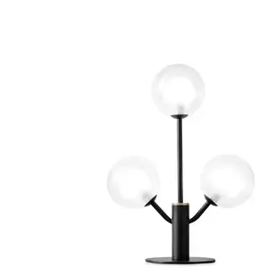 MILOOX Cosmo Lampe de table noire 3 lumières pas cher