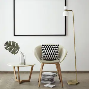 Comparateur de prix : miloox by Sforzin Lampe sur pied Fifty laiton brossé
