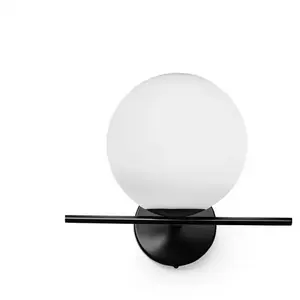 Sforzin Applique Jugen, noire, à une lampe