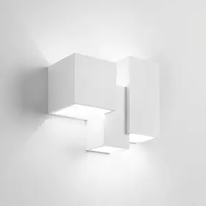 TECNICO by Sforzin Applique Heraea en plâtre à 3 lampes pas cher