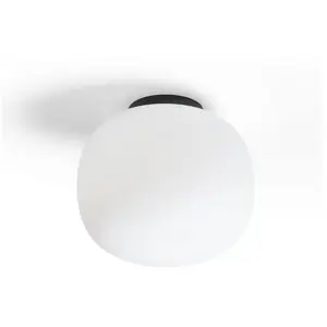 miloox by Sforzin Plafonnier Bombo en verre opale Ø 19 cm pas cher
