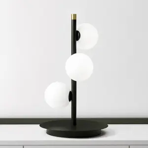 miloox by Sforzin Lampe à poser Pomì avec 3 sphères de verre pas cher