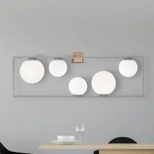 miloox by Sforzin Applique murale Buble, couleur acier, à 5 lampes, ve...Vendu parluminaire