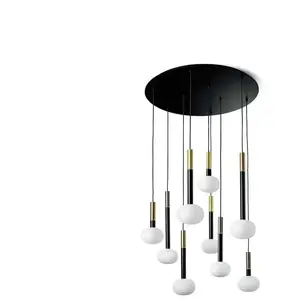 Miloox MOSE LAMPE SUSPENSION 9LUMIÈRES MIXTE pas cher
