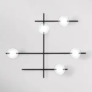 miloox by Sforzin Applique Mikado, transparente/givrée, à 5 lampesVendu parluminaire