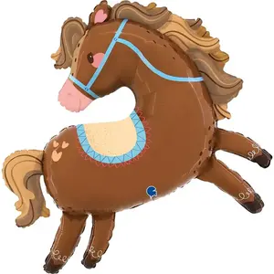 Non communiqué ballon aluminium poney ballade 85x88cm marron - générique g72200-p pas cher