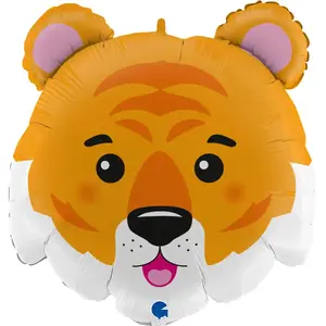 Comparateur de prix : RueDeLaFete Ballon Aluminium 71 cm - tete de tigre