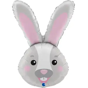 Comparateur de prix : RueDeLaFete Ballon Aluminium 94 cm - Tete de lapin