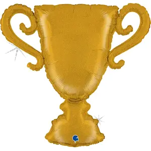 Comparateur de prix : RueDeLaFete Ballon Aluminium 84 cm - Coupe dorée