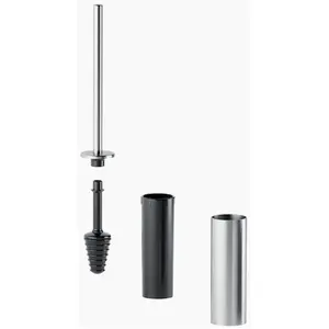Inda - Brosse WC murale My Minilove chrome poli / intérieur gris pas cher