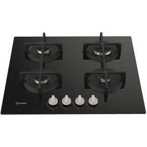 Table de cuisson gaz INDESIT ING 61T BK pas cher