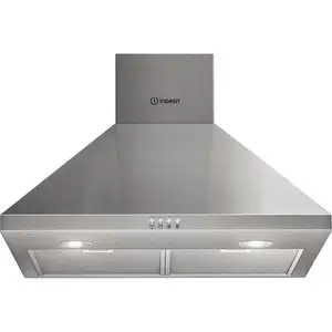 Comparateur de prix : Indesit IHPC 6.5 LM X hotte Monté au mur Acier inoxydable 603 m³/h B