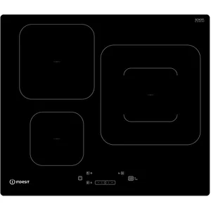 Comparateur de prix : Table de cuisson induction 60cm 3 feux 7200w noir Indesit IS33Q60NE
