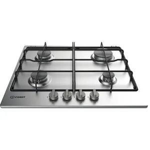 Indesit - table de cuisson gaz 59cm 4 feux 7300w inox - thp642ixi TU pas cher
