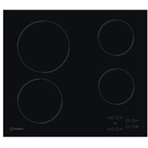 Table Vitrocéramique - INDESIT - RI161C - 4 plaques - Tactile - Noir