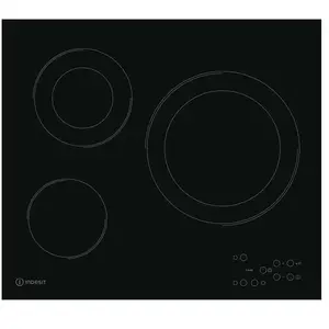 Indesit RI360C - Plaque vitrocéramique - 58 cm - 3 zones - Noir pas cher
