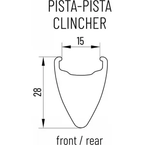 Comparateur de prix : Paire roues de vélo piste Triangle Miche Pistard 2.0 TU
