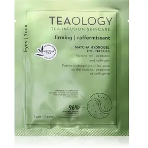 Teaology Matcha Infusion Hydrogel Eye Patches patchs hydrogel régénérants pour le contour des yeux au collagène 1 paire pas cher