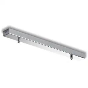 Comparateur de prix : Bonetti Illumina - Rail - Rosace rectangulaire multicâbles en fer chro...