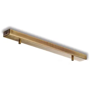 Bonetti Illumina - Rail - Rosace multicâbles rectangulaire en fer bron...Vendu paramazon