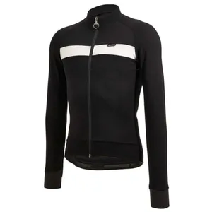 Santini Adapt Wool Thermal Long Sleeve Jersey Noir 2XL HommeVendu paramazon