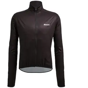Comparateur de prix : Veste fine coupe-vent Santini Nebula noir - Coupe Classic - XL