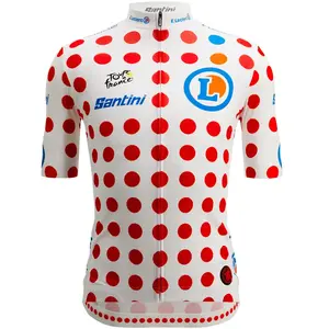 Santini Maillot à Manches Courtes Replica Tour De France Gpm Leader