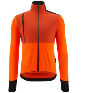 Veste Santini Vega Absolute orange fluo - Coupe Slim - M pas cher