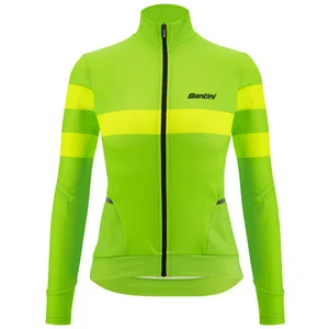 Maillot Santini Coral Bengal manche longue vert fluo femme - Coupe Slim - XSVendu parbikeinn