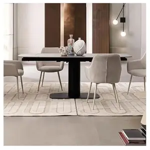 Comparateur de prix : BIZZOTTO SALON Table de salle à manger Table JEremias 140-200x80 Gris ...