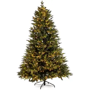 Bizzotto Sapin de Noël h270 branches 9896 en PE/PVC 3100 LED pas cher