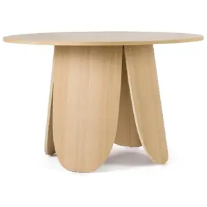 BIZZOTTO Hellin - Table ronde de salle à manger en bois design D120 - crocus
